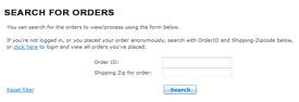 X-Cart Anonymous Customer Search Order History