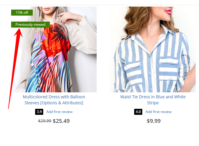 Previously Viewed Tag